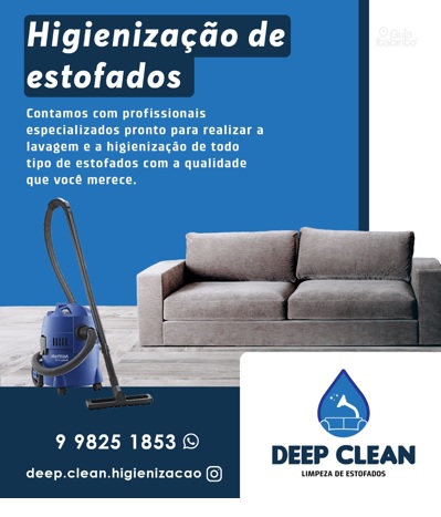 DEEP CLEAN - Higienização de Estofados  Itabirito MG