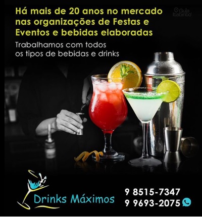DRINKS MÁXIMOS  Itabirito MG