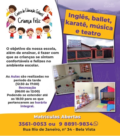 Centro de Educação Infantil Criança Feliz  Itabirito MG