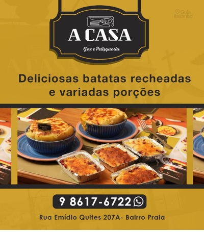 A CASA - BAR E PETISQUERIA  Itabirito MG