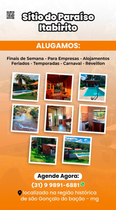 SÍTIO DO PARAÍSO  Itabirito MG