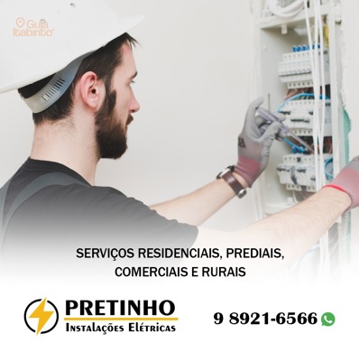 PRETINHO INSTALAÇÕES ELETRICAS Itabirito MG