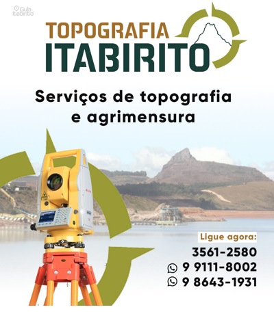 TOPOGRAFIA ITABIRITO  Itabirito MG