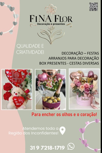FINA FLOR DECORAÇÃO E PRESENTES  Itabirito MG