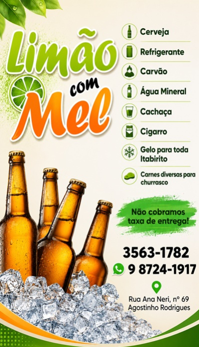 DISK CERVEJA LIMÃO COM MEL ITABIRITO Itabirito MG