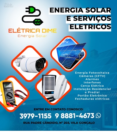 ELÉTRICA DIME - ENERGIA SOLAR  Itabirito MG