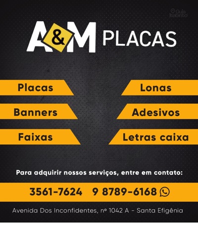 A & M COMUNICAÇÃO VISUAL  Itabirito MG