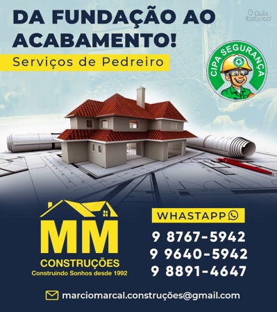 MM CONSTRUÇÕES  Itabirito MG