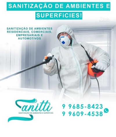 Sanitti Sanitização de Ambientes e Superfícies  Itabirito MG