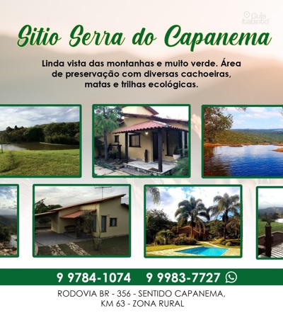 SÍTIO SERRA DO CAPANEMA Itabirito MG