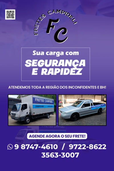 FRETES CAMPIDELI  Itabirito MG