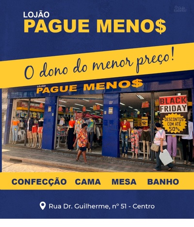 LOJÃO PAGUE MENOS  Itabirito MG