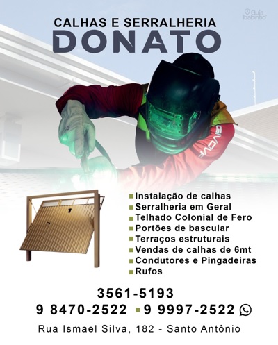 CALHAS E SERRALHERIA DONATO  Itabirito MG