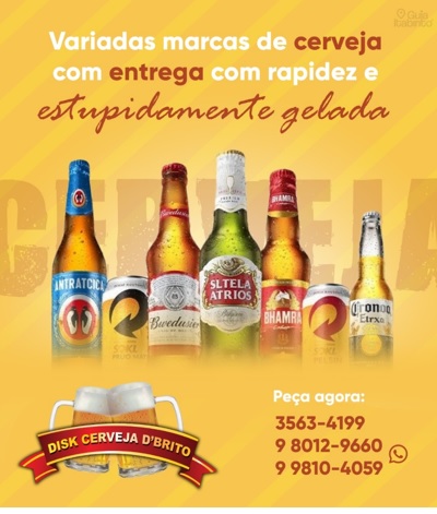 DISK CERVEJA D´BRITO Itabirito MG