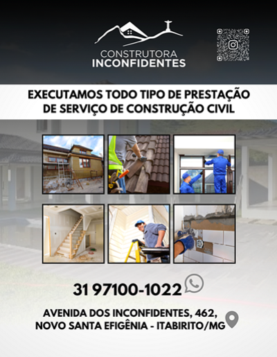 CONSTRUTORA INCONFIDENTES  Itabirito MG