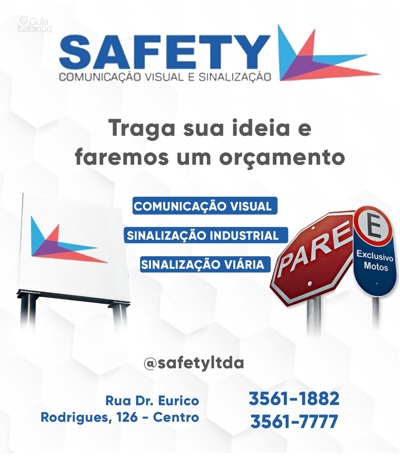 SAFETY - Comunicação Visual Itabirito MG