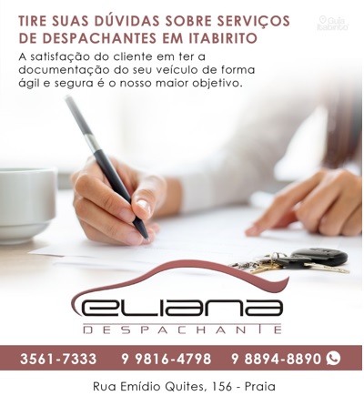 ELIANA DESPACHANTE Itabirito MG