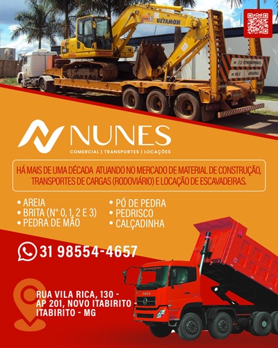 NUNES COMERCIAL E TRANSPORTADORA  Itabirito MG