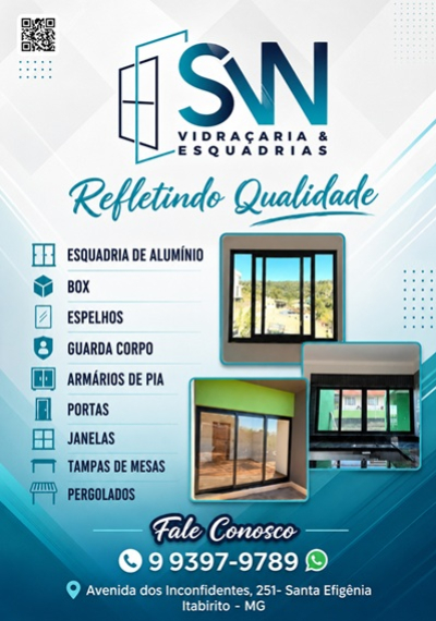 SW VIDRAÇARIA - ESQUADRIA  Itabirito MG