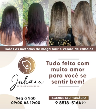 JU HAIR - Especialista em MEGA HAIR  Itabirito MG