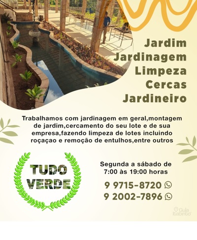 TUDO VERDE JARDINAGEM  Itabirito MG