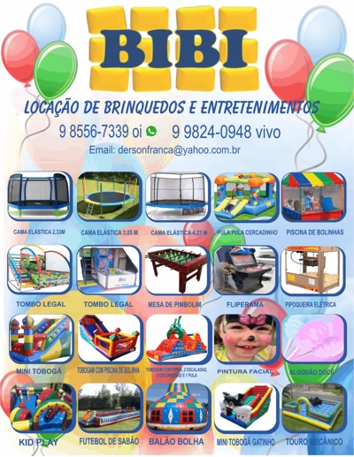 BIBI LOCAÇÃO DE BRINQUEDOS Itabirito MG