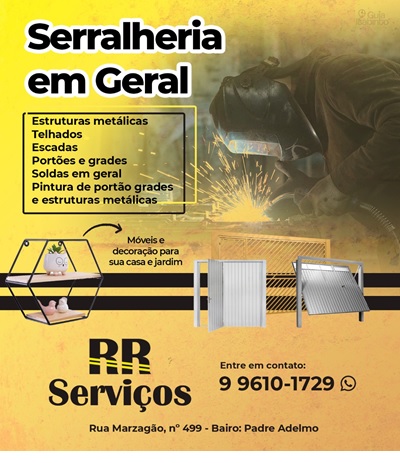 RR SERVIÇOS - SERRALHERIA EM GERAL Itabirito MG
