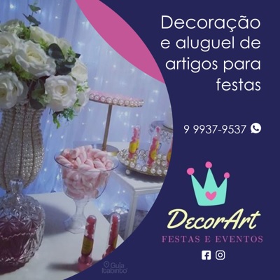 DECORART FESTAS  Itabirito MG