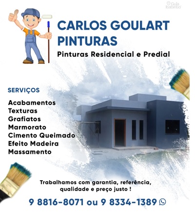 CARLOS GOULART PINTURAS  Itabirito MG