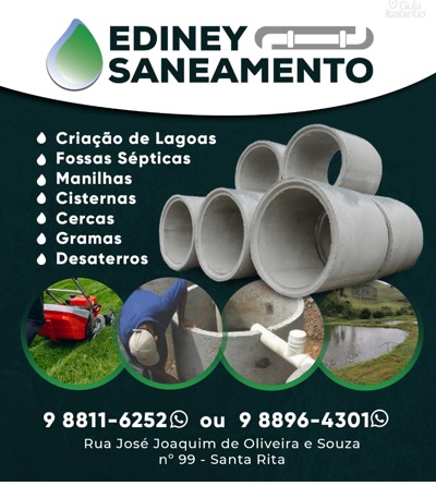 EDINEY SANEAMENTO - FOSSAS SÉPTICAS  Itabirito MG