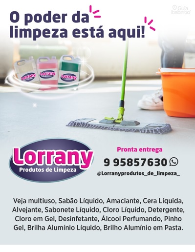 LORRANY - PRODUTOS DE LIMPEZA  Itabirito MG