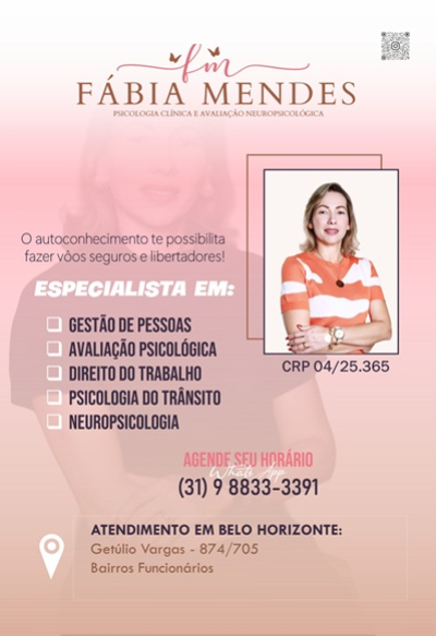 FÁBIA MENDES - PSICÓLOGA  Itabirito MG