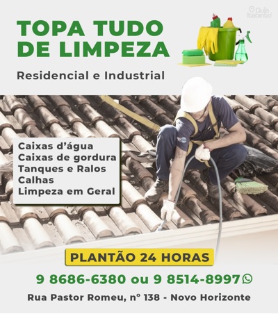 TOPA TUDO DE LIMPEZA Itabirito MG